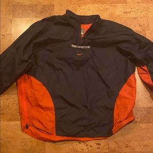 Vintage Denver Broncos Zip Up Windbreaker